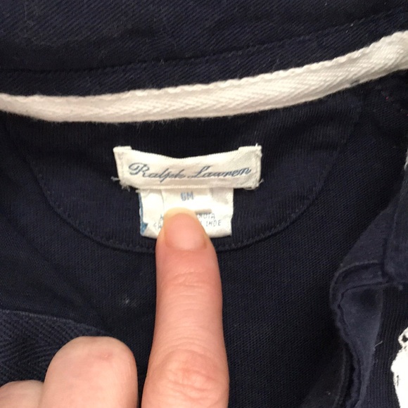 Red white and blue Ralph Lauren onesie. - Picture 3 of 4